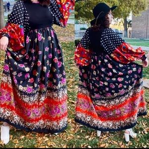 Vintage act 1 70s rare maxi dress